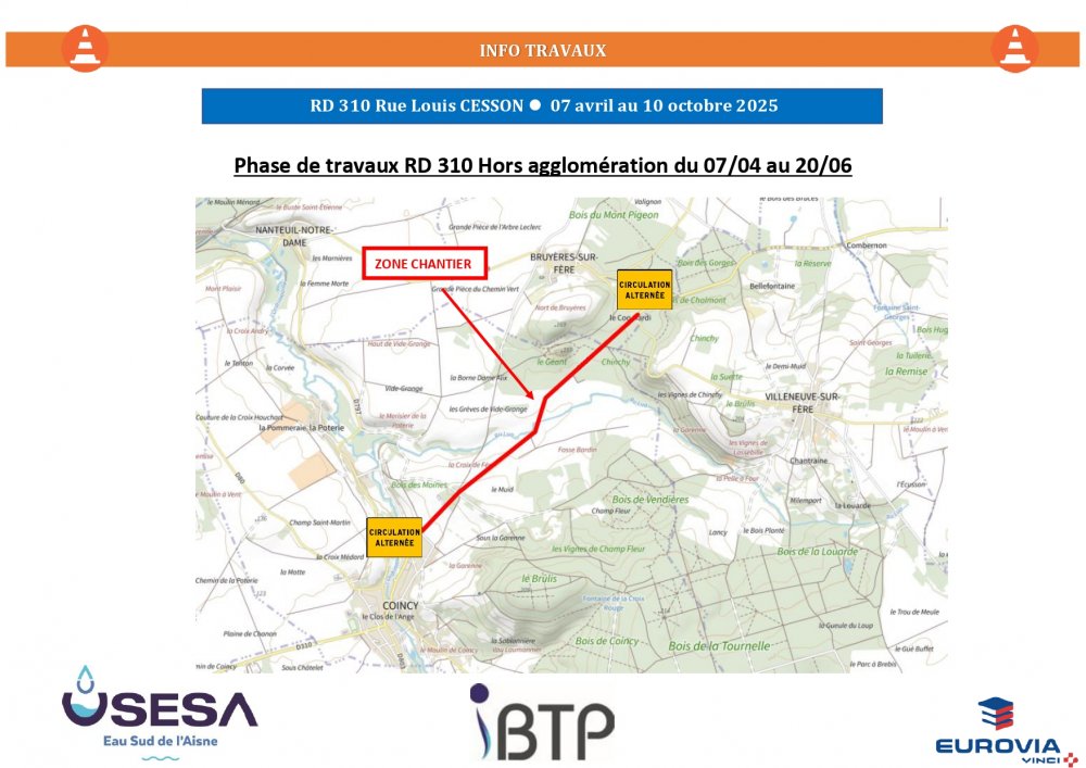Hors agglomération du 07/04 au 20/06 © USESA <strong>Hors agglomération du 07/04 au 20/06</strong> <small>© USESA</small>