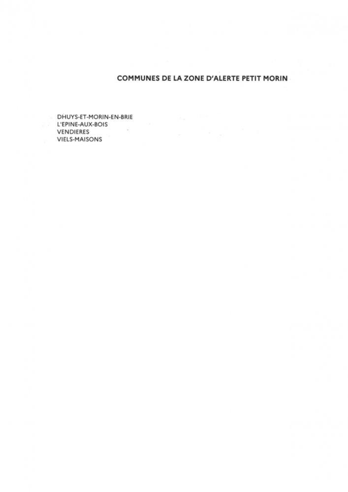 <strong>zone d'alerte secteur Petit Morin</strong> <small>© USESA</small>